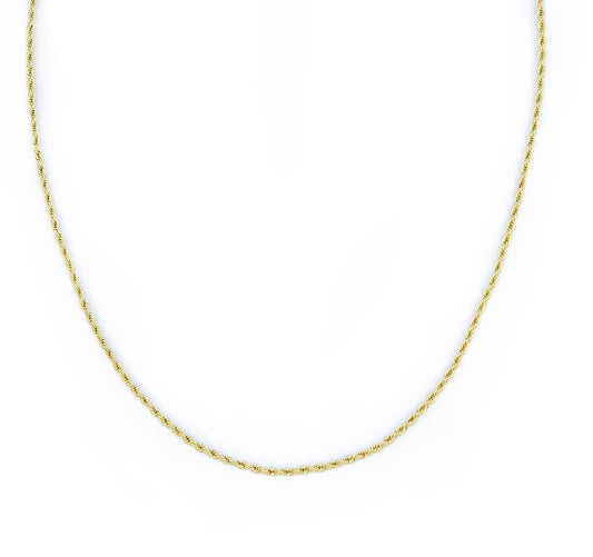 Kordellkette Halskette 50 cm Edelstahl IP Vergoldet (MY1007) Musany